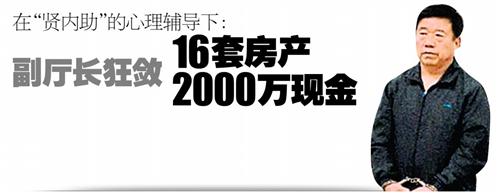 副厅长狂敛16套房产 2000万现金